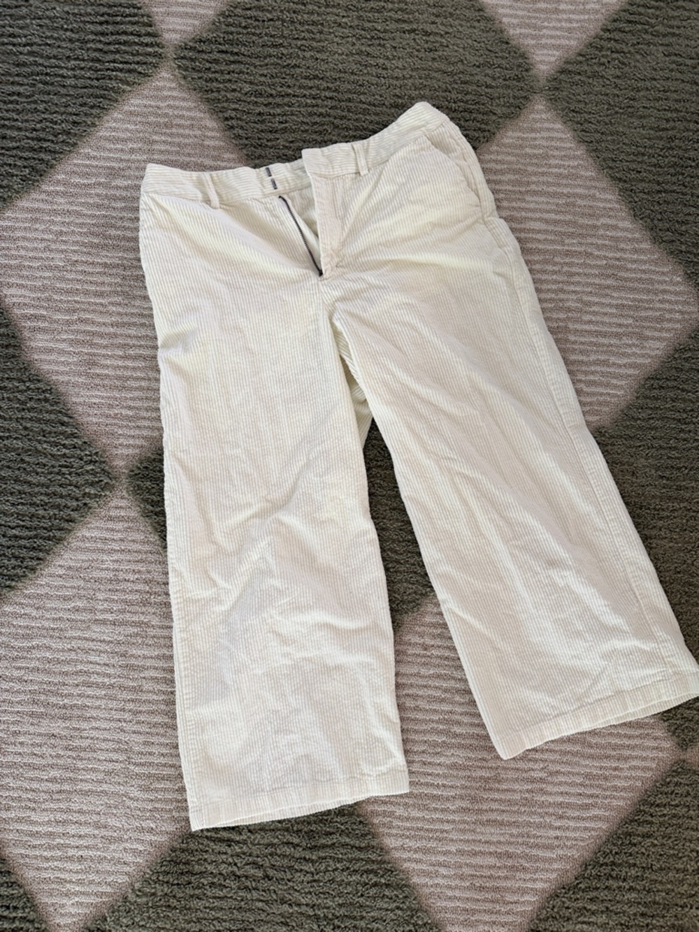 a new day Women's Cream Wide-Leg Corduroy Trousers